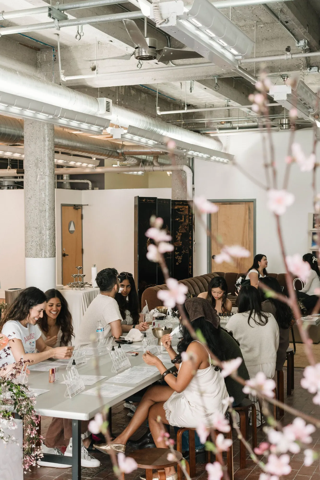 SF Perfume Workshops public session — guests blending at the studio